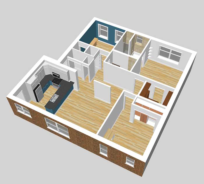 architectural 3D model